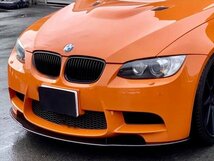 ネクストイノベーション BMW M シリーズ E92 M3 フロントアンダースポイラー 8mm グロスブラック エアロ パーツ_画像2