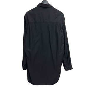 YOHJI YAMAMOTO pour homme(ヨウジヤマモトプールオム) 2021SS BLACK PATCH TWILL SIDE HEM GUSSET BLOUSE 8071000132239の画像5