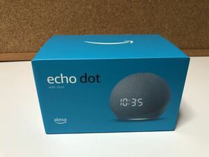 Echo Dot( eko - dot ) no. 4 generation clock attaching Smart speaker with Alexa twilight blue unopened new goods 