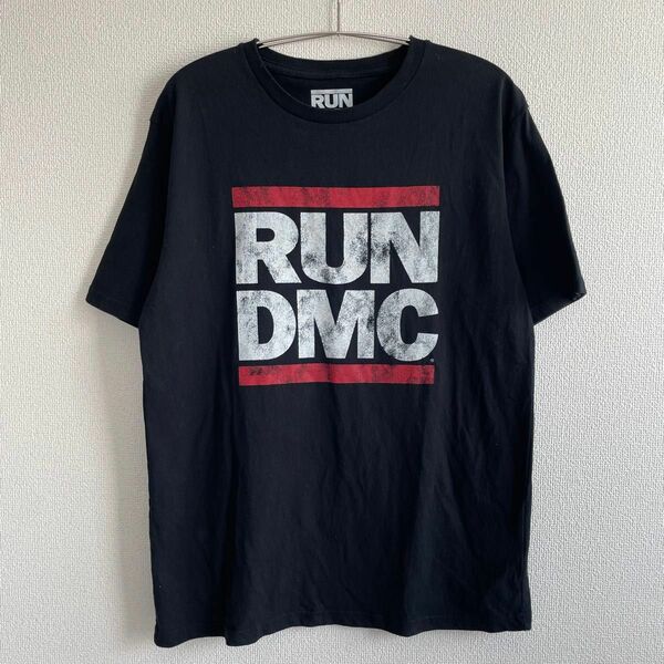 【RUNDMC】 半袖 XL バンド ビンテージ ブラック Tシャツ