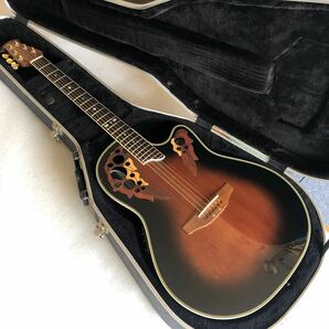 567 Ovation Celebrity エレアコギター  オベーション製アコースティックギター CC257 茶 アコギ用ハードケース付属 美品の画像1