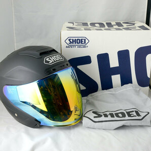 【中古美品】SHOEI J-FORCE-Ⅳ,イヘルメット・ジェイ-フォース フォー,ミラーシールドJ-FORCE-4Lサイズ59cmマットブラック、艶消しブラックの画像10