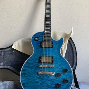 ほぼ未使用 Gibson custom shop M2M Les Paul Custom 3A Quilt 2022年の画像8