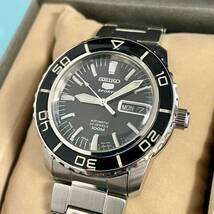 美品■ 1円 ～ 中古品 レア ■ セイコー SEIKO ■ ファイブスポーツ SNZH55J 7S36-04N0 ■ 自動巻き メンズ・ブラック・日本製・稼働品_画像5