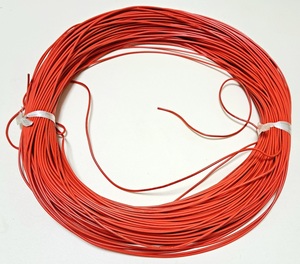 耐熱電線 AWG18 赤色 長さ：約120m UL1430 難燃性 VW-1 105℃ 300V FT1 SUMITOMO 住友 耐熱ビニル絶縁電線