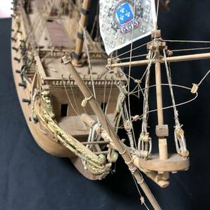世界の帆船 サンタ・マリア 17世紀スペイン戦艦 船 精密模型 帆船 木製 ハンドメイドの画像4