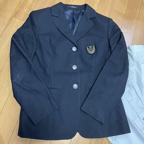 8 3 コスプレ衣装 冬服 制服 上下セット ブレザー ネクタイ付き ブラウス スカート丈40 山田の画像3