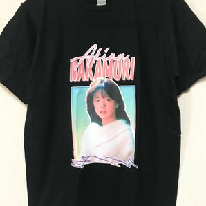 Akina Nakamori 中森明菜 ラップTシャツ 希少 ブラック 黒色 80年代 90年代 POP 歌手 アイドル 歌謡曲 ポップス ユニバーサル デザイヤー