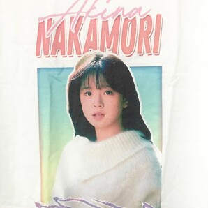 Akina Nakamori 中森明菜 ラップTシャツ 希少 ホワイト 白色 80年代 90年代 POP 歌手 アイドル 歌謡曲 ポップス ユニバーサル デザイヤーの画像2