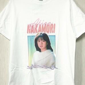 Akina Nakamori 中森明菜 ラップTシャツ 希少 ホワイト 白色 80年代 90年代 POP 歌手 アイドル 歌謡曲 ポップス ユニバーサル デザイヤーの画像1