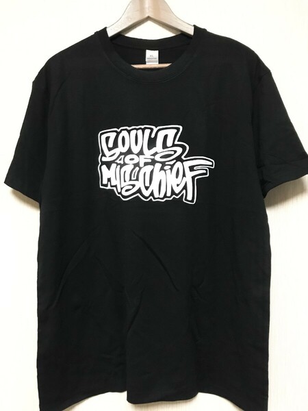 Souls of Mischief Tシャツ ソウルズオブミスチーフ hiphop ヒップホップ L 洋楽 ブラックムービー ハイエログリフィクス Hieroglyphics