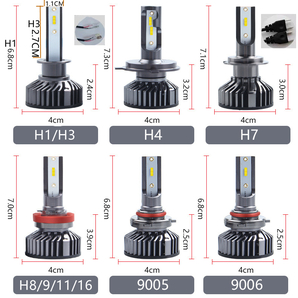 LEDヘッドライト 車検対応 高輝度 LEDバルブ フォグランプ H4(Hi/Lo)/H1/H3/H7/H8/H9/H10/H11/H16/HB3/HB4 6500ｋ/8000ｋ/3000ｋの画像7