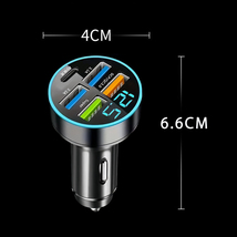 PD QC 3.0 3.1A 急速充電器 USBチャージャー　カーチャージャー　車USB充電器　12V 24V対応 最大66Wの高出力カ　シガーソケット充電器　_画像7