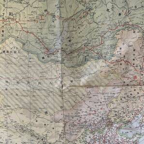 蔵出し 昭和十三年発行 【東亞現勢大地図】 東京朝日新聞社 古地図 地図 の画像7