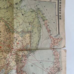 蔵出し 昭和十三年発行 【東亞現勢大地図】 東京朝日新聞社 古地図 地図 の画像8