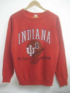 一点物!! Velva Sheen ベルバシーン ビンテージ プリントスウェット INDIANA 1978 NCAA CHANPIONS MADE IN USA サイズ L