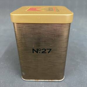 K2883 当時物 マルボロ BLEND No.27 タバコ缶 灰皿 角缶 ケース 煙草入れ ペン立て 小物入れ レトロ 中古品の画像4