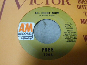 【US盤7】「FREE/ALL RIGHT NOW」A&M