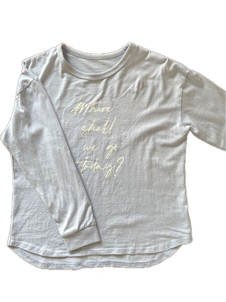 ベルメゾン 長袖Tシャツ 150 ライトブルー