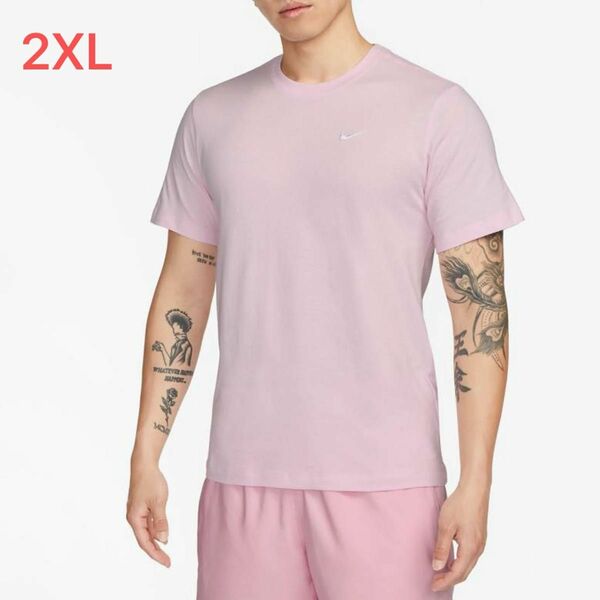 ナイキ NSW EMBRD スウッシュ Tシャツ ピンク 2XLサイズ