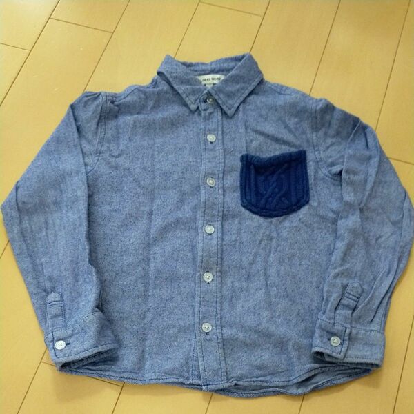 GLOBAL WORK ブルー系長袖シャツ キッズ服 XL