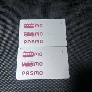 送料無料 パスモカード PASMO 無記名 チャージ無 2枚セットの画像1
