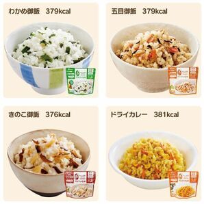 7日分 28食 5年保存 防災食セット10種28食セット 3740g 防災グッズ 防災用品 防災食 災害 備蓄 地震 アルファ米 保存食 ごはん ご飯 非常食の画像4