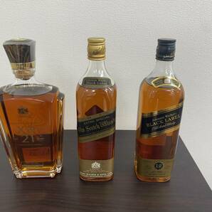 1円～ 3本セット Johnnie Walker ジョニーウォーカー XR 21年 EXTRA SPECIAL エクストラスペシャル BLACK LABEL ブラックラベル 12年の画像2