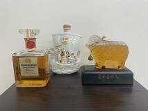 1円～ 3本セット NIKKA WHISKY キングスランド プレミア ウイスキー スーパーニッカ 干支ボトル 七福神 ひつじ 麗羊吉祥天 (東京都内限定)_画像1