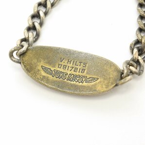 ◆443208 TOYs McCOY トイズマッコイ プレートブレスレット ID BRACELET ＂V.HILTS＂ TMA1307 メンズの画像4