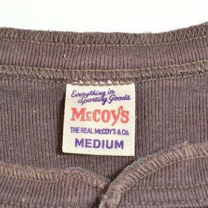 ◆486628 THE REAL McCOY'S ザリアルマッコイズ ◇ヘンリーネックTシャツ 半袖 サイズM メンズ チャコールの画像3