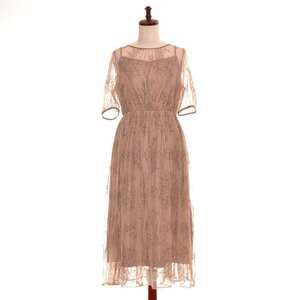 *511277 JILL by JILL STUART Jill Stuart * One-piece chu-ru race dress size FR lady's beige 