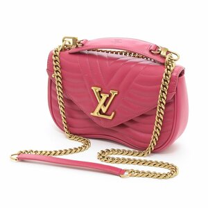 □490239 LOUIS VUITTON ルイヴィトン 2WAYショルダーバッグ ハンドバッグ ニューウェーブ チェーン M55020 レザー レディース ピンク