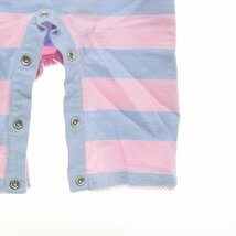 ◇491779 RALPH LAUREN ラルフローレン ◇カバーオール ロンパース ボーダーラガーシャツタイプ サイズ70cm キッズ 子ども ベビー 女の子_画像4