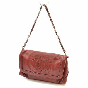 □146526 CHANEL シャネル チェーンショルダーバッグ クラッチバッグ 2WAY ココマーク ラグジュアリーライン マトラッセ レザー レッド