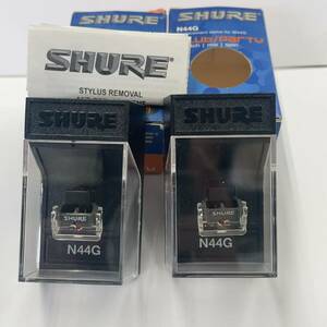 SHURE N44G M44G カートリッジ レコード針 2個　シュアー ケース付 