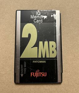 [ operation verification settled * with defect ] FUJITSU SRAM card 2MB PCMCIA memory card OASYS Pocket FMR-CARD