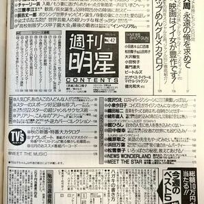 週刊明星1991.10.10No.42表紙：森口博子/ 酒井法子/山本リンダ/宮沢りえ/織田裕二/田中傑幸/舘ひろし/加勢大周/槇原敬之/浜田万葉/松雪泰子の画像8