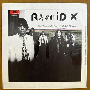 RANCID X / Intoxication（1978/ITA）Orig.7inch メガレア【PUNK/POWER POP/NEW WAVE/MOD RIVIVAL/KBD/パンク天国】の画像2