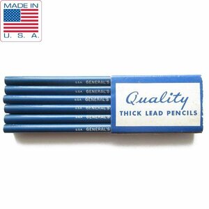 希少 新品 USA製 GENERAL'S BLUE BOY #909 鉛筆 1ダース 12本セット えんぴつ ビンテージ アメリカ製 デッドストック D144-71-0078