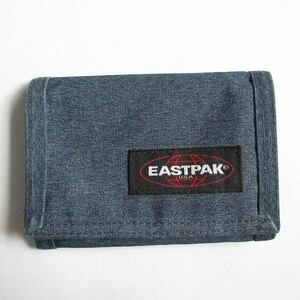 EASTPAK イーストパック 財布 マジックテープ留め 3つ折り インディゴブルー ベルクロ式/D143-71-0094