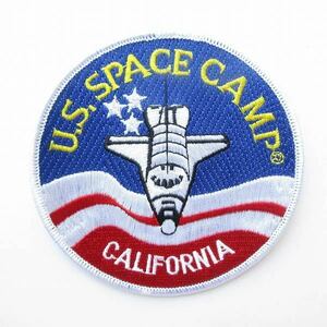 新品/US SPACE CAMP CALIFORNIA/星条旗カラー/ワッペン/NASA/ビンテージ/パッチ/未使用品/デッドストック/D128-71-4099