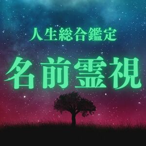 24時間以内鑑定　名前霊視　鑑定/占い/人間関係/総合/全体運　手書きの鑑定書付き　有形商品