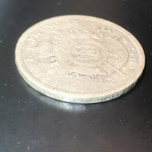 フランス 5F 5フラン 1867年 銀貨 ナポレオン3世 重量約24.5g 約37.2mm 古銭の画像5