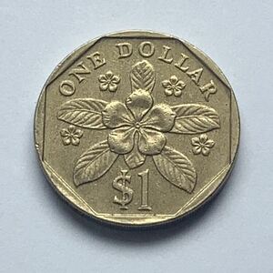 【希少品セール】シンガポール 1ドル硬貨 1989年 1枚