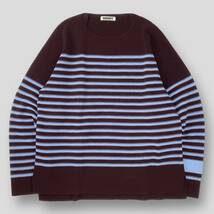 NKNIT / ンニット 23SS cotton nylon striped knit / コットンナイロンストライプニット NKNIT23SS-0250 0 SSM3280 ボーダー プルオーバー_画像1