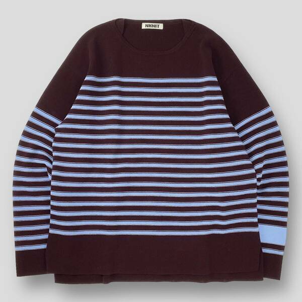 NKNIT / ンニット 23SS cotton nylon striped knit / コットンナイロンストライプニット NKNIT23SS-0250 0 SSM3280 ボーダー プルオーバー