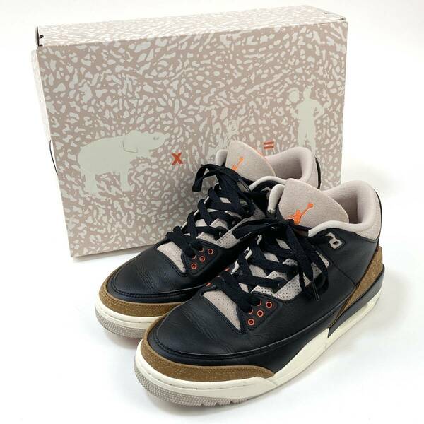 極美品 NIKE / ナイキ AIR JORDAN 3 RETRO CT8532-008 / エア ジョーダン 3 レトロ CT8532-008 27cm SSM3293 BLACK/RUSH ORANGE