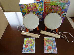 任天堂 wii タタコン 太鼓とバチ 2台 決定版+ドドーンと２代目 セット 美品