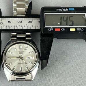 稼働品 SEIKO 5 セイコー ファイブ デイデイト 裏スケ 7S26-0480 自動巻き メンズ 腕時計 の画像6